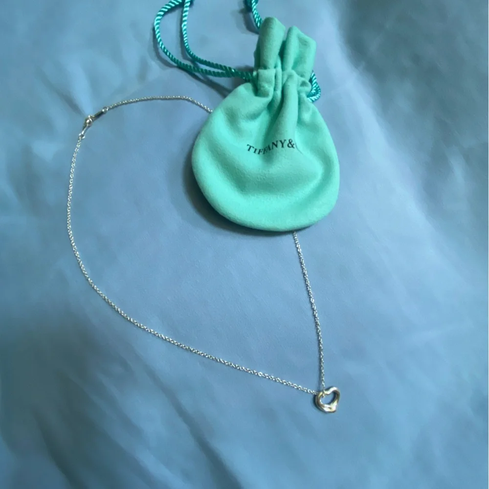 Tiffany & Co. Sterling Open Heart Necklace - Picture 10 of 11